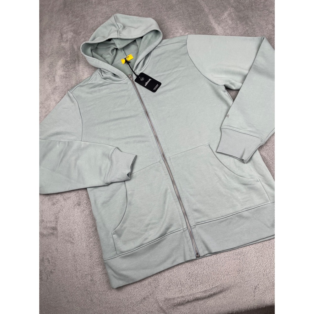 NEW Allbirds Full Zip Hoodie Organic Cotton‎ Blend Breathable Lightweight Size L